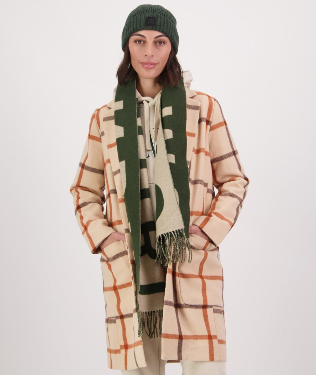 Swanndri Women's Monarch Wool Car Coat - Vintage Check