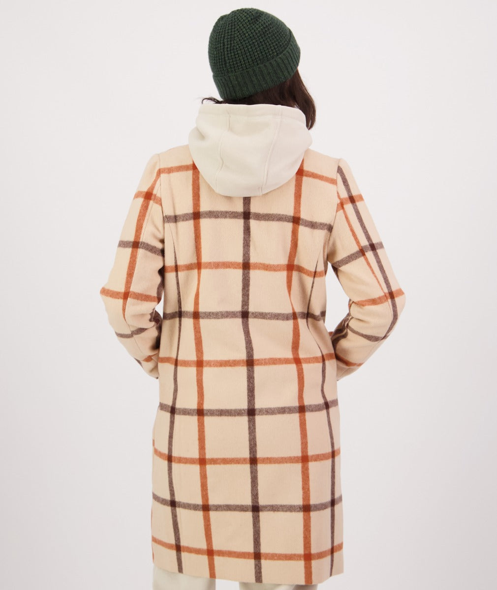 Swanndri Women's Monarch Wool Car Coat - Vintage Check