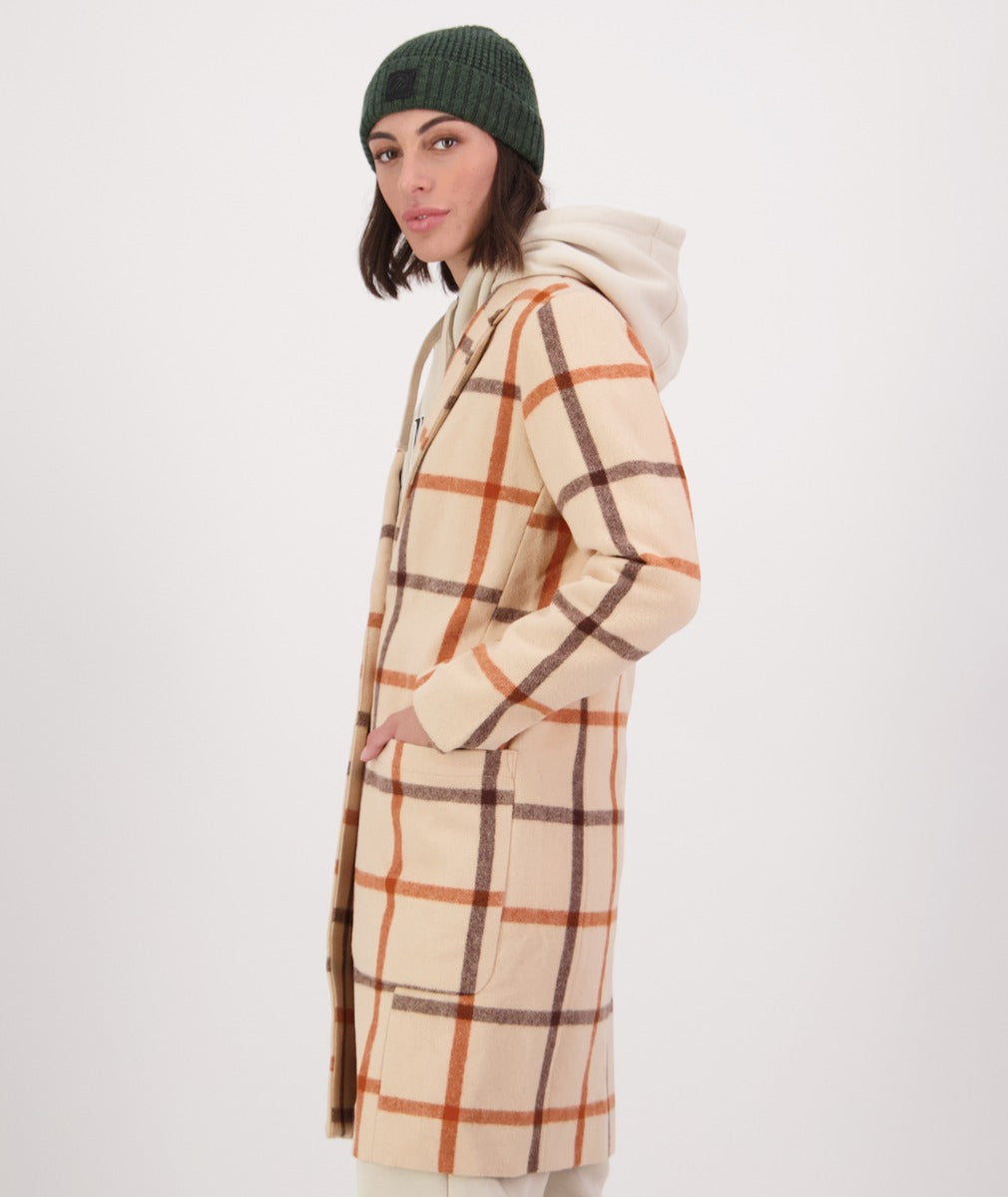 Swanndri Women's Monarch Wool Car Coat - Vintage Check