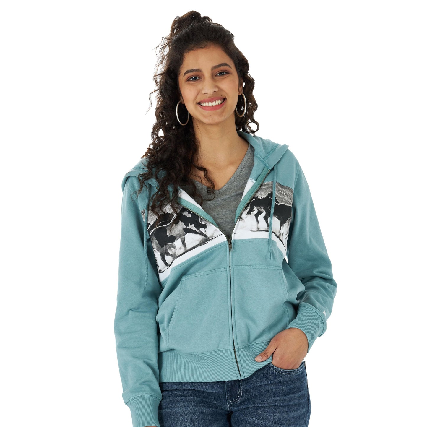 Wrangler Women's Wild & Free Zip Up  Hoodie