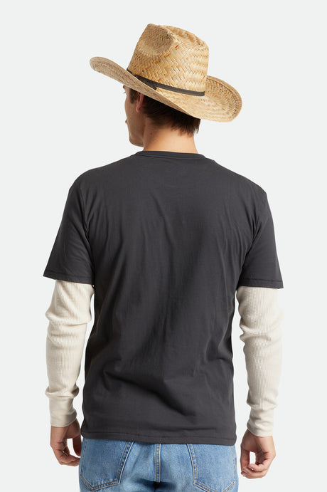 Brixton Houston 100% Straw Cowboy Hat - Natural